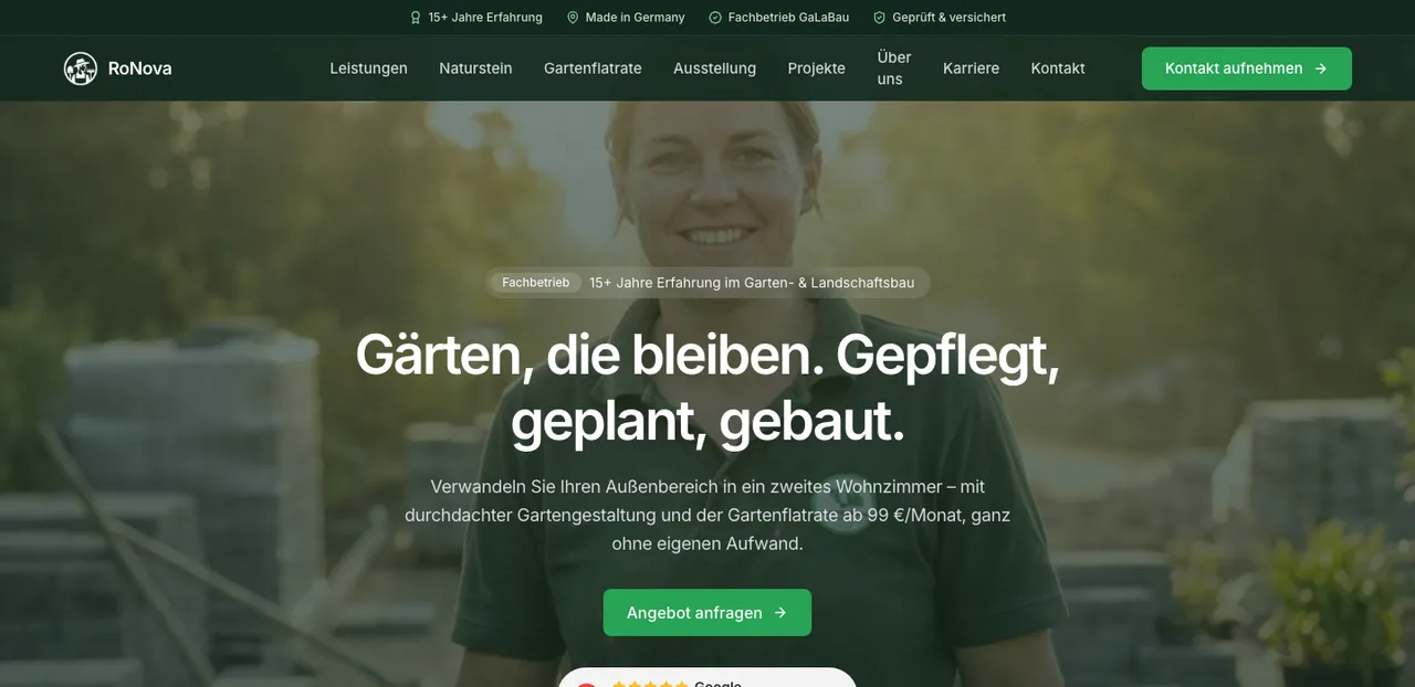 Case Study RoNova Baudienstleistung GmbH