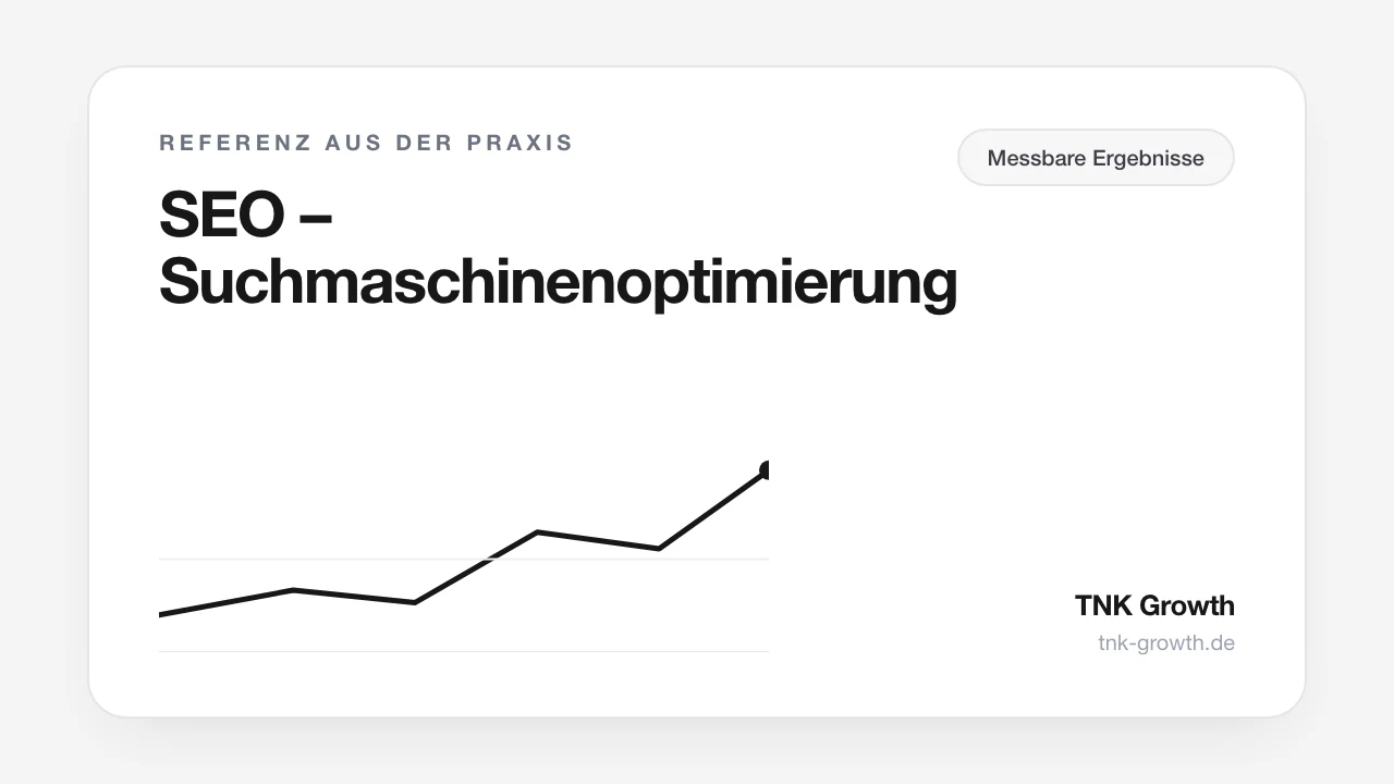 Referenz-Ergebnis aus dem Bereich SEO – Suchmaschinenoptimierung