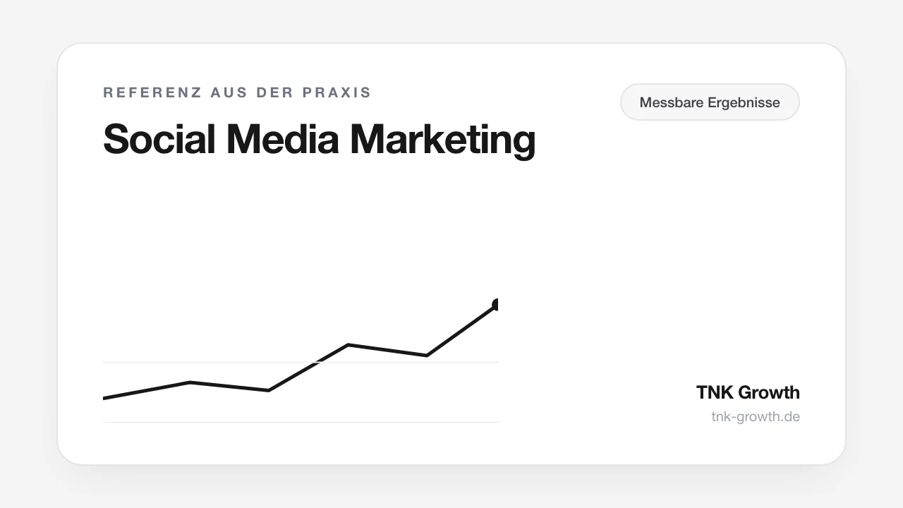 Referenz-Ergebnis aus dem Bereich Social Media Marketing