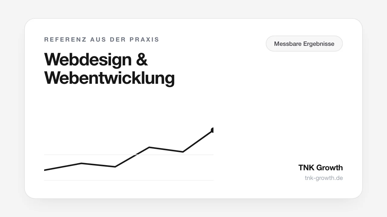 Referenz-Ergebnis aus dem Bereich Webdesign & Webentwicklung