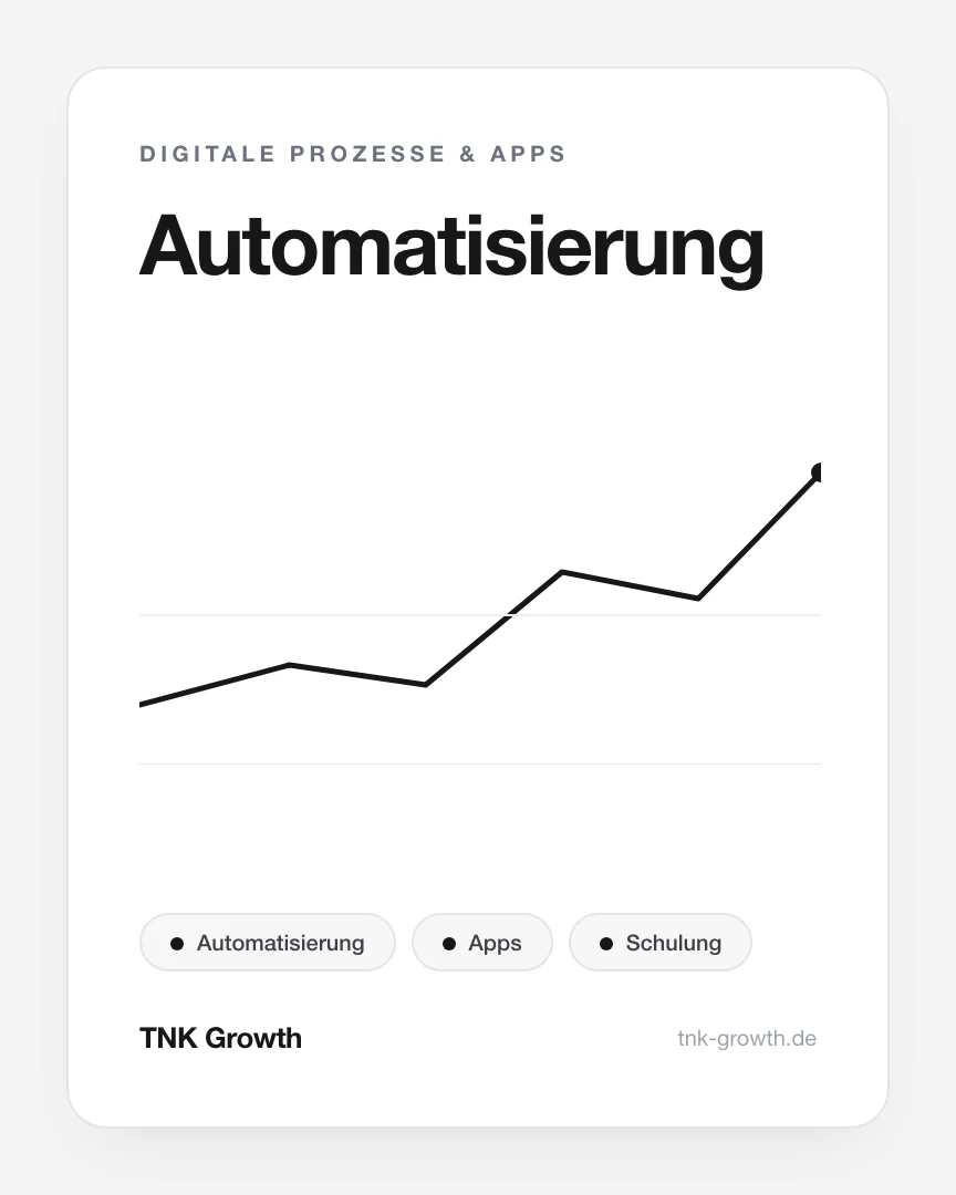 Automatisierung – Leistungsbaustein von TNK