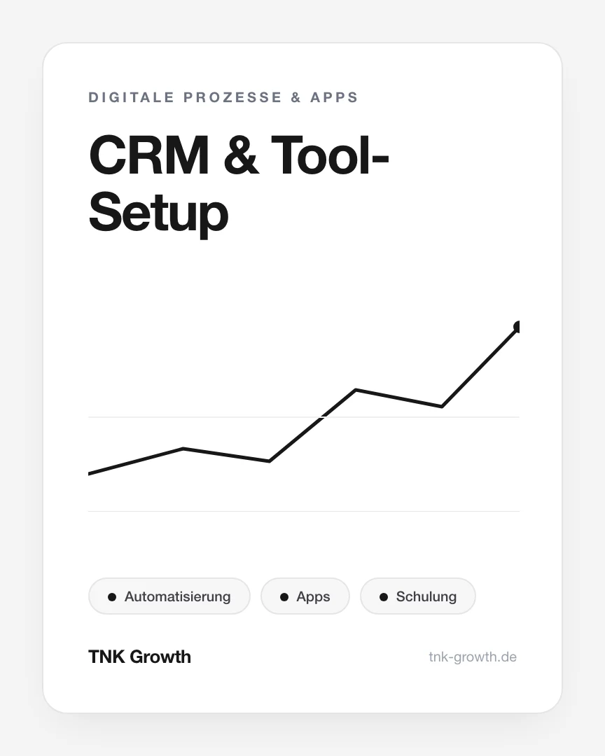 CRM & Tool-Setup – Leistungsbaustein von TNK