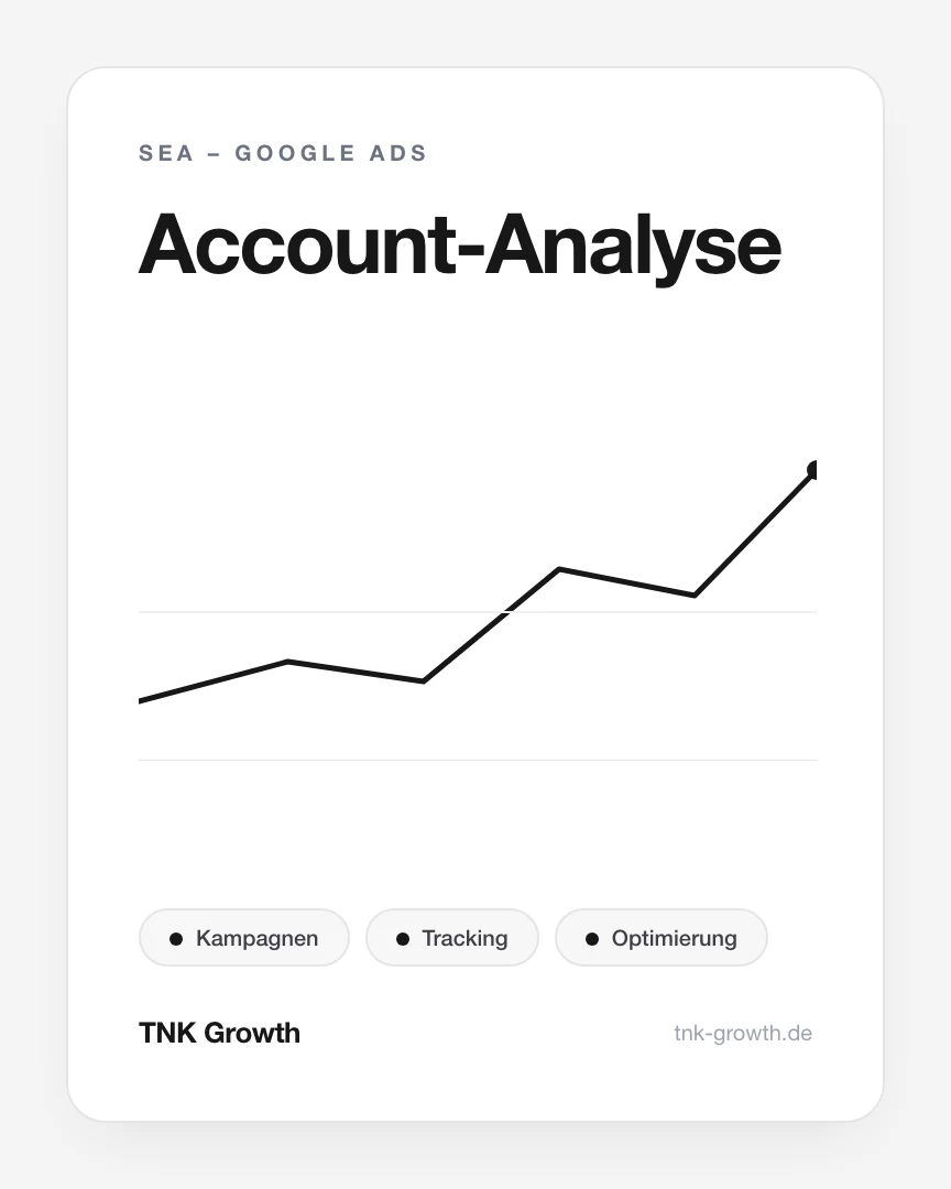 Account-Analyse – Leistungsbaustein von TNK