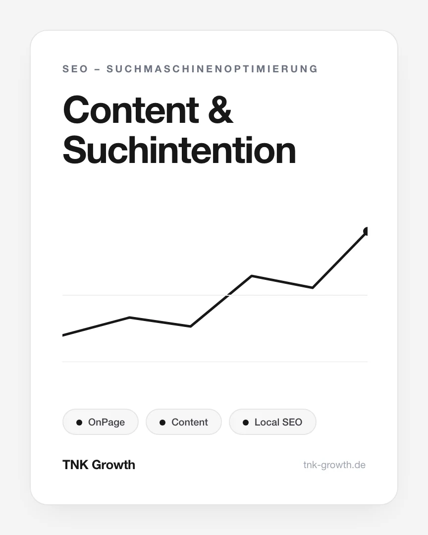 Content & Suchintention – Leistungsbaustein von TNK