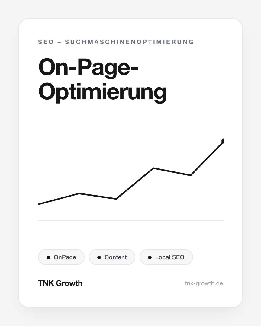 On-Page-Optimierung – Leistungsbaustein von TNK