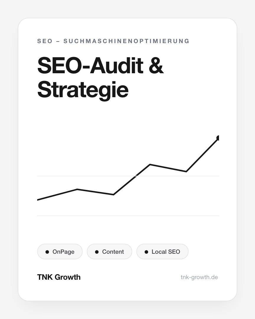 SEO-Audit & Strategie – Leistungsbaustein von TNK