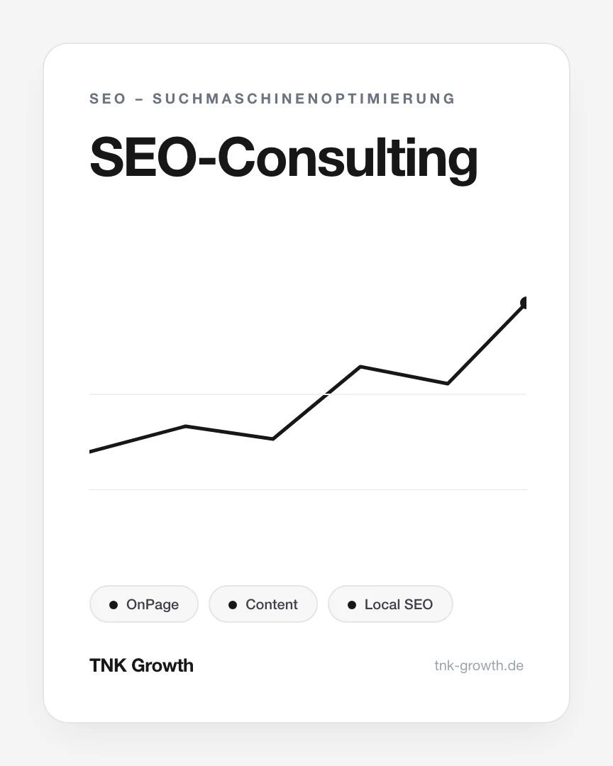 SEO-Consulting – Leistungsbaustein von TNK