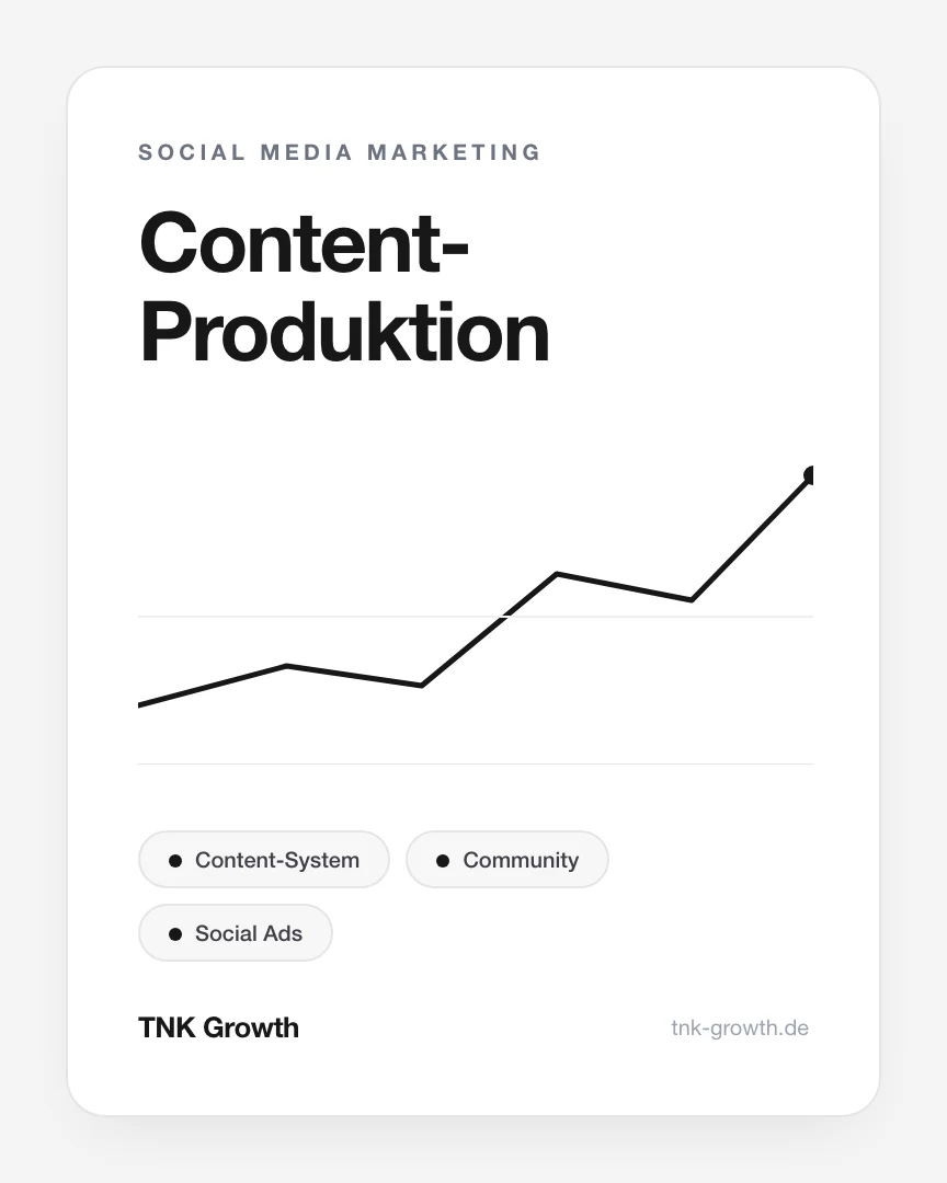 Content-Produktion – Leistungsbaustein von TNK
