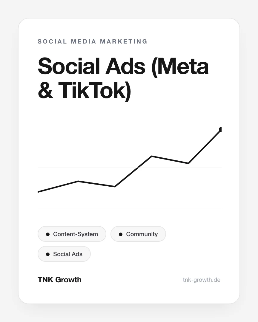 Social Ads (Meta & TikTok) – Leistungsbaustein von TNK