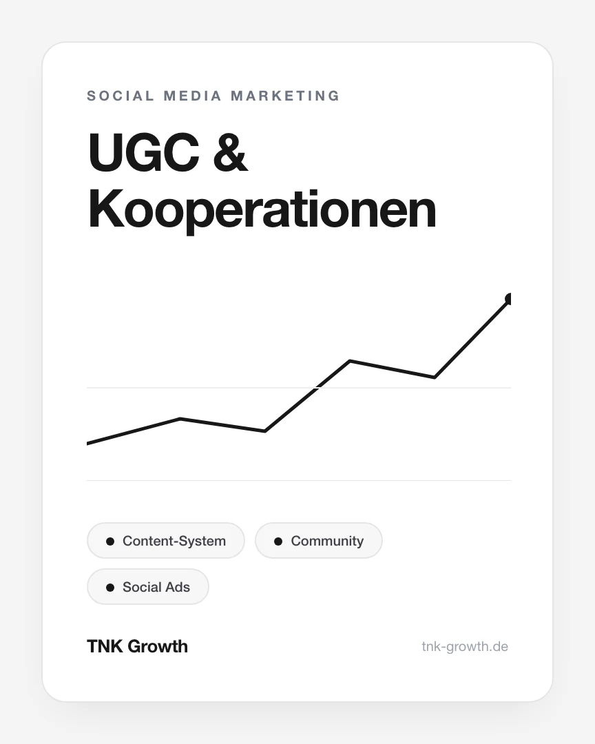 UGC & Kooperationen – Leistungsbaustein von TNK