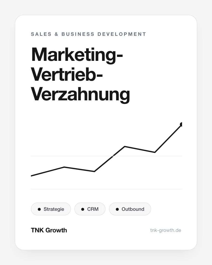 Marketing-Vertrieb-Verzahnung – Leistungsbaustein von TNK
