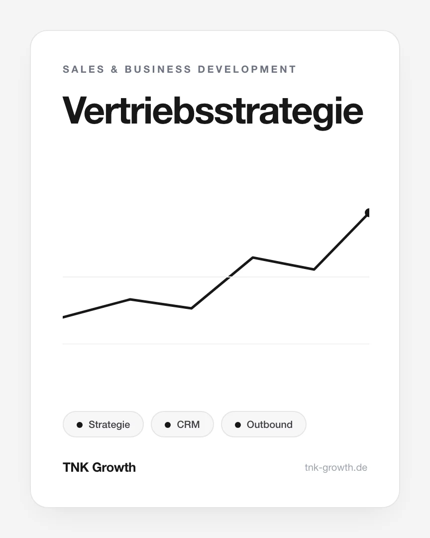 Vertriebsstrategie – Leistungsbaustein von TNK