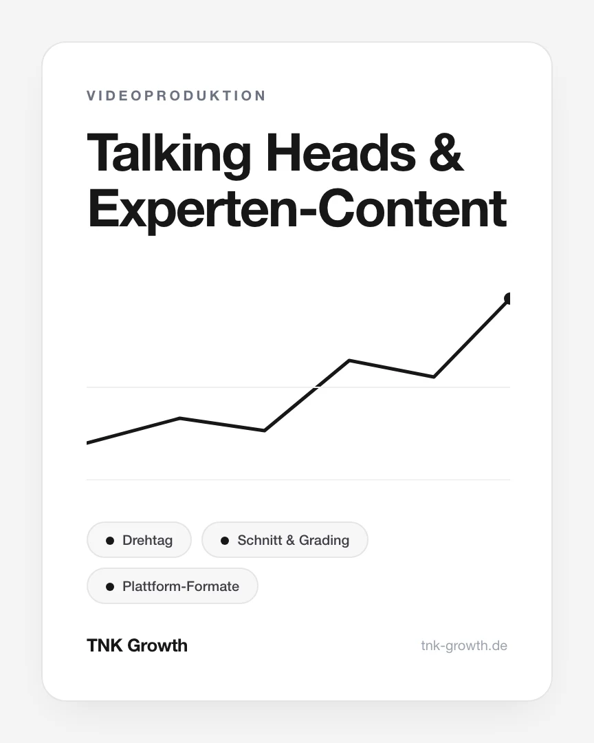 Talking Heads & Experten-Content – Leistungsbaustein von TNK