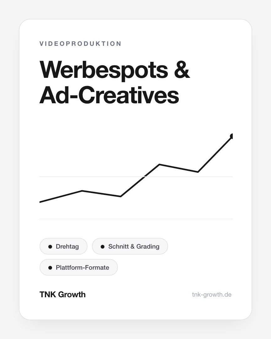 Werbespots & Ad-Creatives – Leistungsbaustein von TNK
