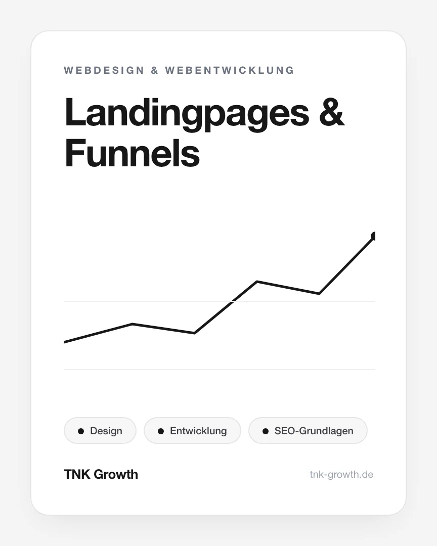 Landingpages & Funnels – Leistungsbaustein von TNK