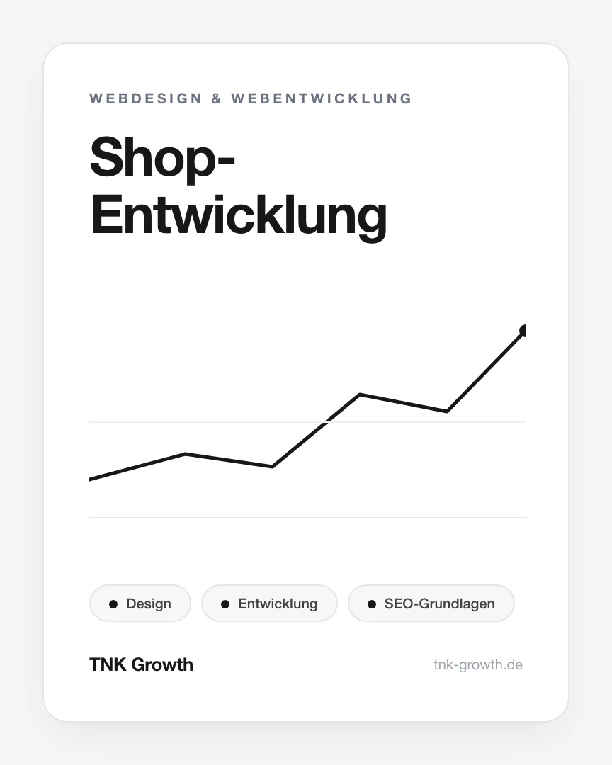 Shop-Entwicklung – Leistungsbaustein von TNK